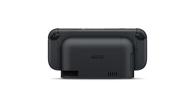 Back of the Nintendo Switch 2 dock with the console inside